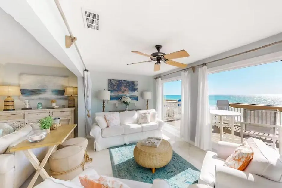 Green Reef # 4 Gorgeous Beachfront Townhome Sleeps 8 Destin 0*,